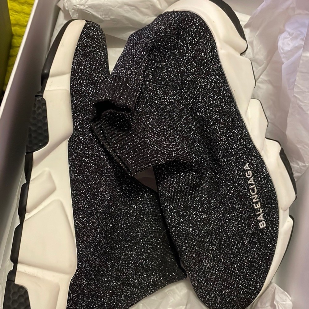 *SOLD**. Gently used balenciaga trainers . Comes in original box